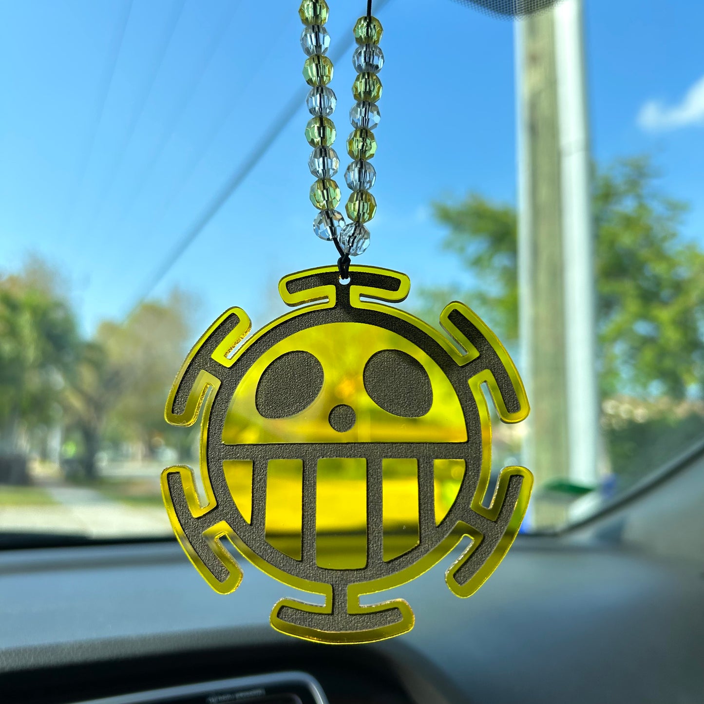 heart pirates car charm