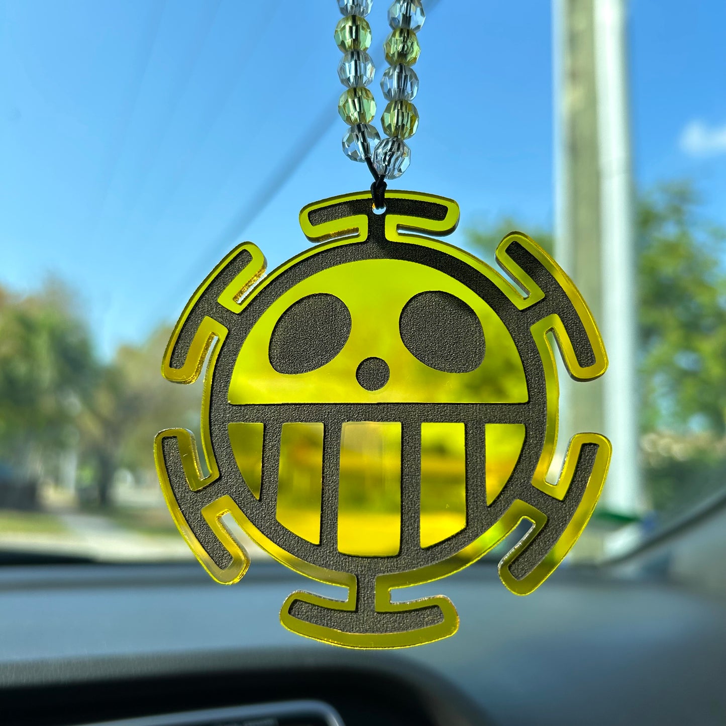 heart pirates car charm