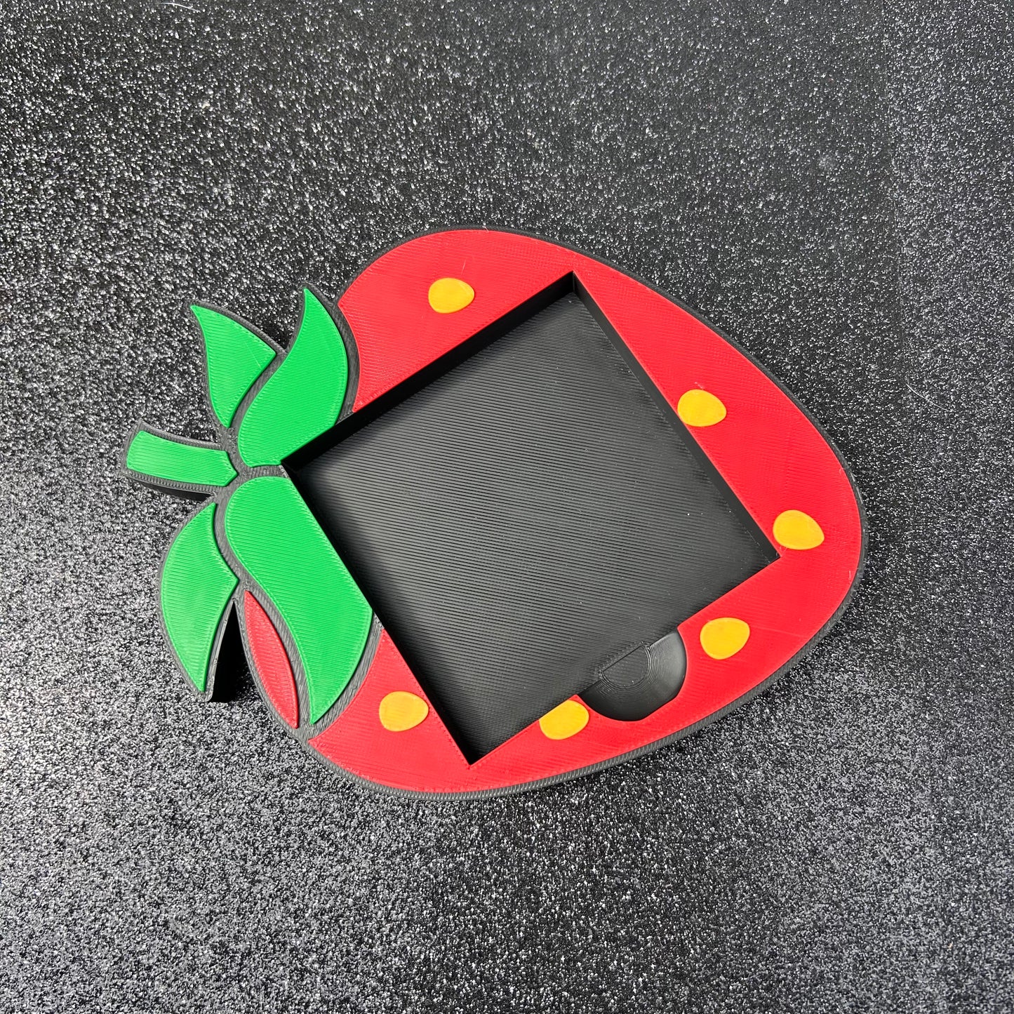 strawberry sticky note holder